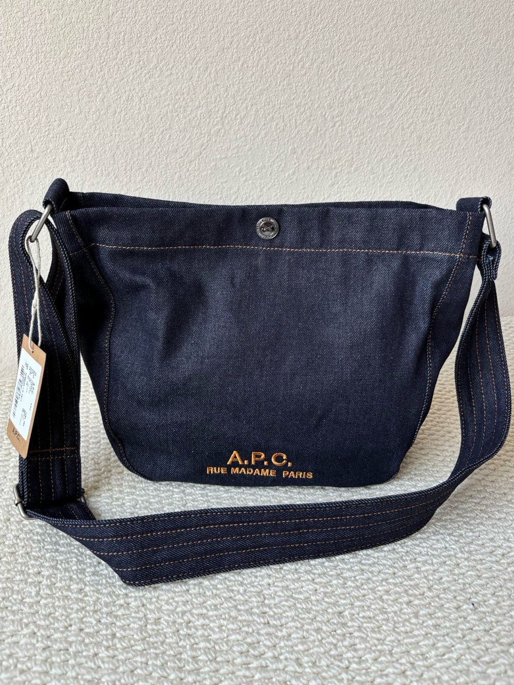 A.P.C. Blue Journal Small Satchel